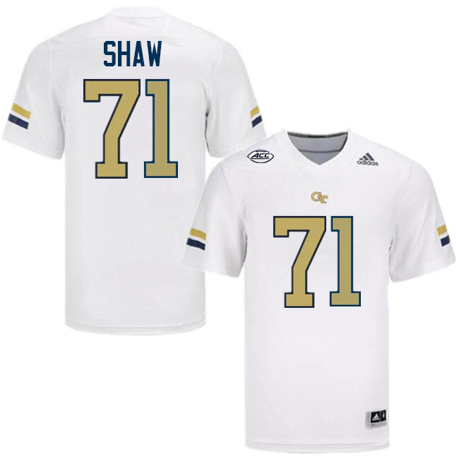 Billy Shaw Georgia Tech Jerseys,Georgia Tech Yellow Jackets College Football Uniforms-White